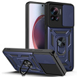 Case fordo Motorola Edge 30 Ultra 5G, CamShield Slide, dark blue