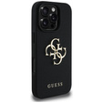 GUESS Grained Big 4G and Classic Logo case for iPhone 16 Pro