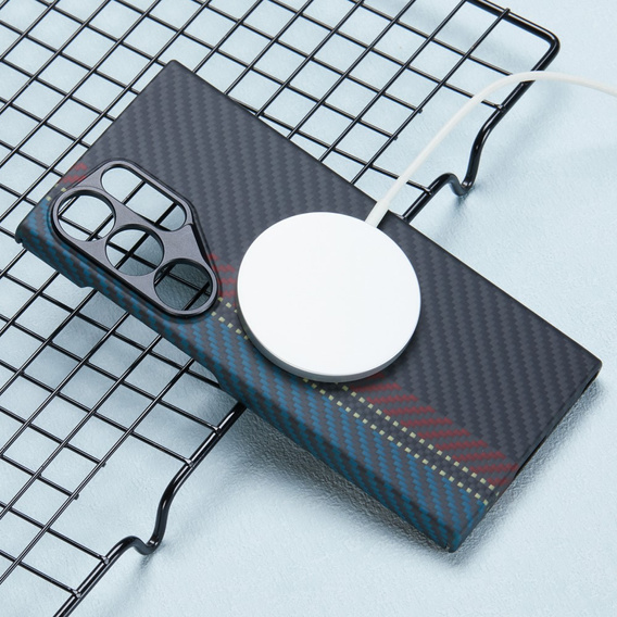 Case for Samsung Galaxy S24 Ultra, Aramid Fiber MagSafe, black