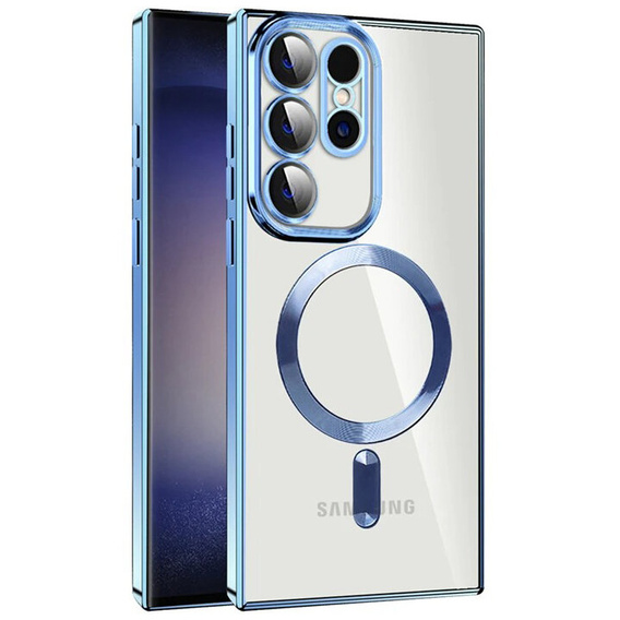 Case for Samsung Galaxy S22 Ultra, MagSafe Hybrid, dark blue