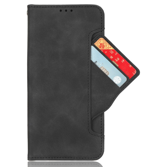 Flip case for Xiaomi Poco F7 Pro, Card Slot, black