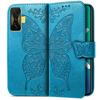 Flip case for Xiaomi Poco F4 GT, Butterfly, blue