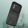 Love Mei Case for Samsung Galaxy S22+ Plus, armored with glass, black