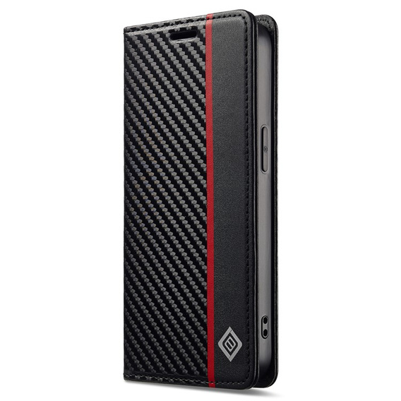 Flap case for iPhone 16e, Carbon LC.IMEEKE, black