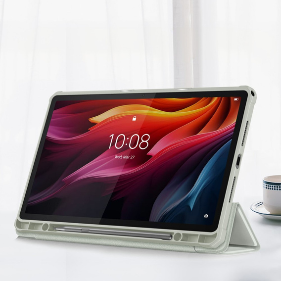 Case for Lenovo Tab K11 Plus, Smartcase Hybrid, with stylus space, grey
