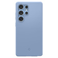 Spigen Case for Samsung Galaxy S25 Ultra, Silicone Fit Mag, blue + Tempered Glass