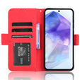 Flip case for Samsung Galaxy A35 5G, Card Slot, red