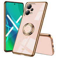 Case for POCO X5 Pro 5G, Electro Ring, pink rose gold