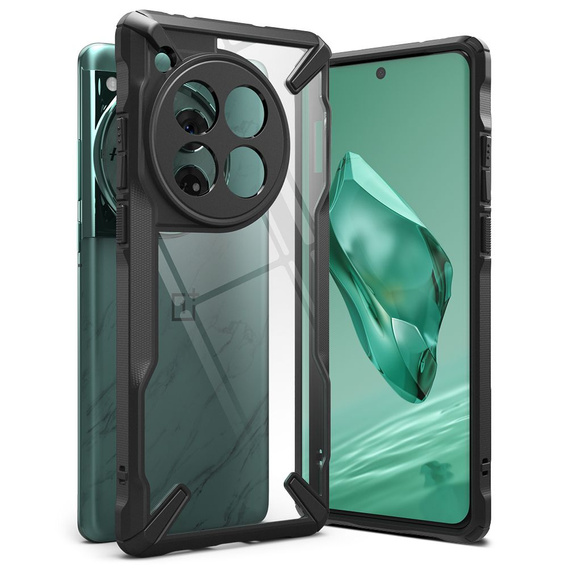 Ringke Fusion X case, transparent/black for OnePlus 12 5G