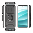 Case for Xiaomi Redmi Note 14 Pro+ 5G, KickStand Camera Lens, black