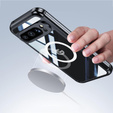 Case for Google Pixel 9 Pro XL, Shockproof, with glass, for MagSafe, black