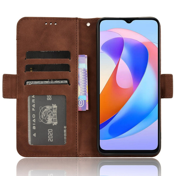 Flip case for Honor Magic 6 Lite 5G, Card Slot, brown
