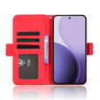 Flap case for Oppo Reno 14, Card Slot, wallet, red