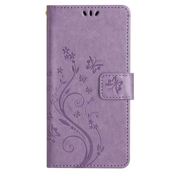 Flip case for Samsung Galaxy S23 FE, Butterfly, purple