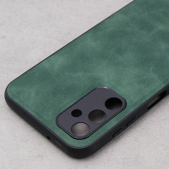 Case for Samsung Galaxy A14 5G, ERBORD Business, with metal plate for car mounts, green