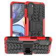 Case for Motorola Moto G22, Tire Armor, red