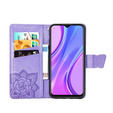 Flip case for Xiaomi Redmi 9, Butterfly, purple