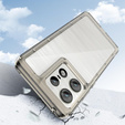 Case for Motorola Edge 50 Pro, Fusion Hybrid, transparent / gray