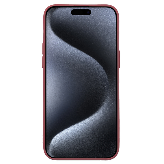 Case for iPhone 15 Pro Max, Silicone Lite, red