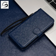 Flip case for Samsung Galaxy M15 5G, Wallet Rhombus, blue