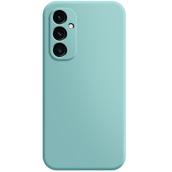 Case for Samsung Galaxy A25 5G, Silicone Lite, light blue + 9H glass