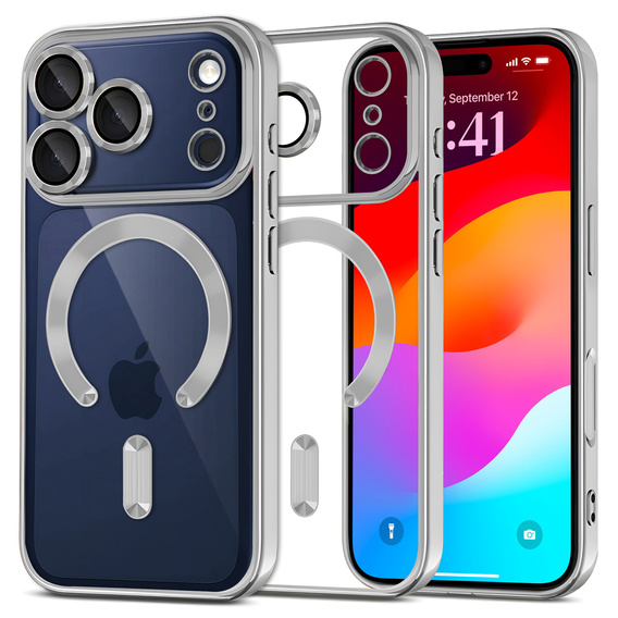 Magnetic case with lens protection for iPhone 17 Pro