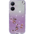 Case for OnePlus Nord CE 3 Lite 5G, Glitter Flower, purple