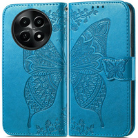Flip case for Realme 12, Butterfly, blue