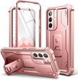 Armored case for Samsung Galaxy S22, Dexnor Full Body, pink rose gold