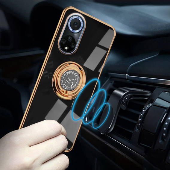 Case for Huawei Nova 9, Electro Ring, black