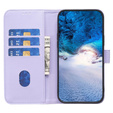 Flip case for Samsung Galaxy S23 FE, BINFEN Wallet, purple + 9H glass