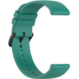 Silicone strap 20mm, Pine Green/Black Buckle