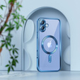 Case for iPhone 16 Plus, Electro MagSafe, blue + Screen Glass