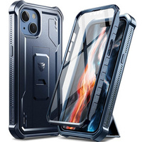 Armored case for iPhone 13 / 14, Dexnor Full Body, dark blue