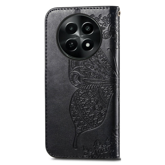 Flip case for Realme 12, Butterfly, black