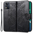 Flip case for Motorola Moto E13, Butterfly, black