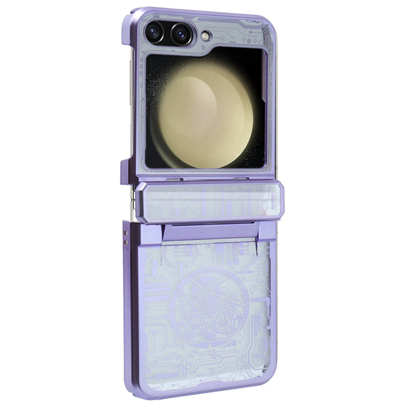 Case for Samsung Galaxy Z Flip 5 5G, Mechanical Legend, purple