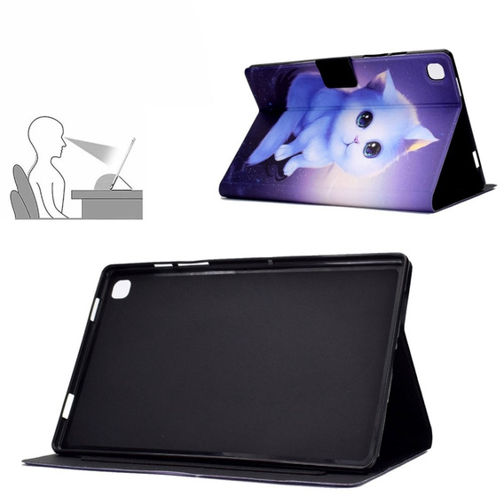 Case for Samsung Galaxy Tab A7 Lite, with flap, cat