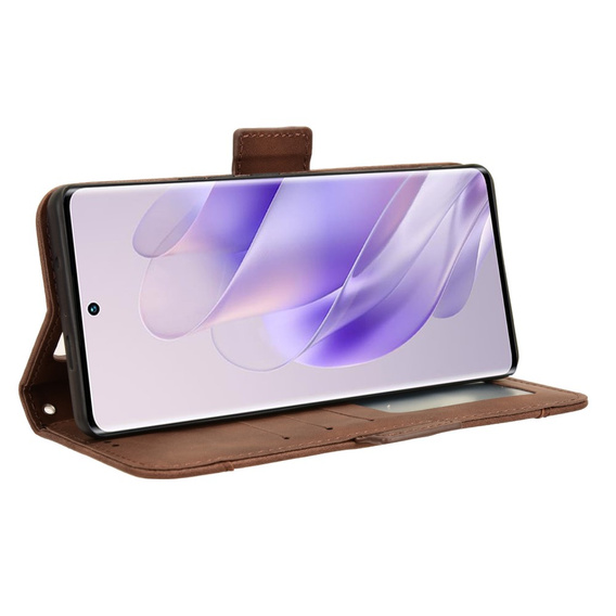Flip case for Infinix Zero 30 5G, Card Slot, brown