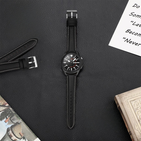 Leather Belt for Samsung Galaxy Watch 42mm - Black
