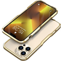 Case LUPHIE for iPhone 13 Pro Max, Armor Bumper, gold