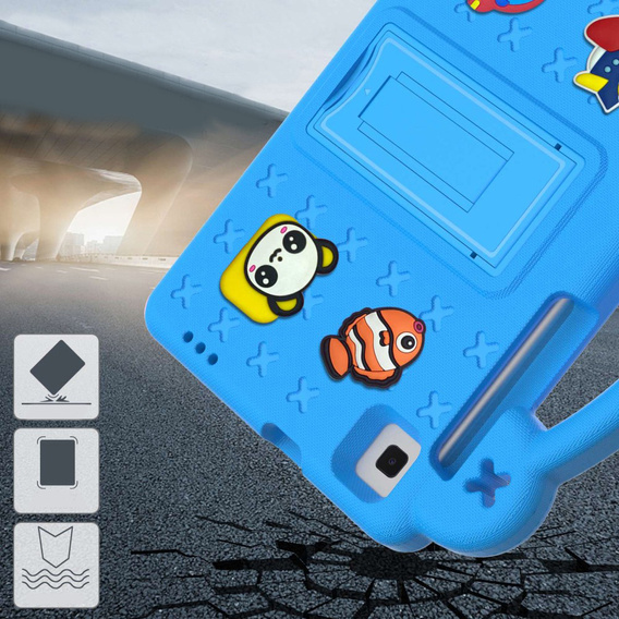 Children's case for Samsung Galaxy Tab A7 Lite 8.7 T220/T225, Cute Patterns, with stand, blue