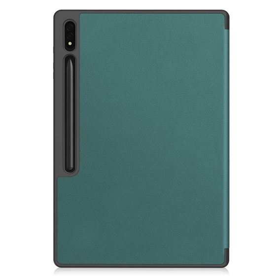 Case for Samsung Galaxy Tab S10 Ultra, Smartcase with stylus space, green