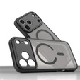 Matte case for iPhone 17 Pro Max, for MagSafe, with camera protection, black