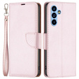 Flip case for Samsung Galaxy A54 5G, Wallet Litchi Magnet, pink rose gold