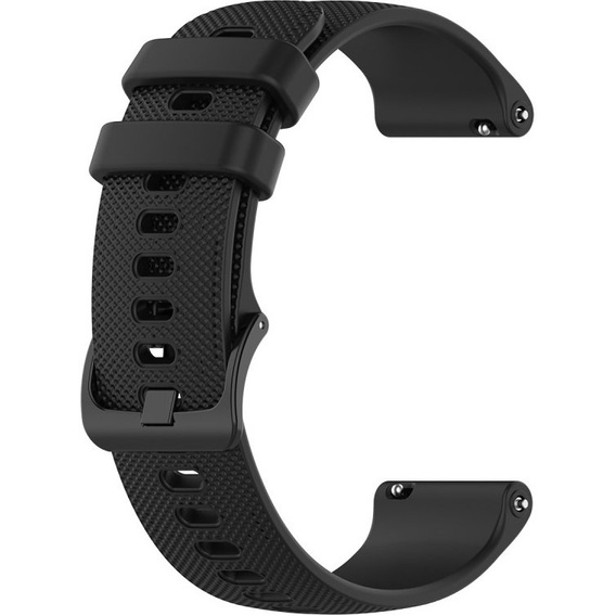Silicone strap for 18mm do Garmin Vivomove 3S / Vivoactive 4S, Black