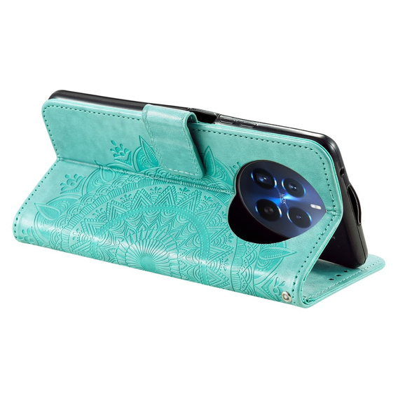 Flip case for Realme 12 Pro 5G / 12 Pro+ 5G, Mandala, green