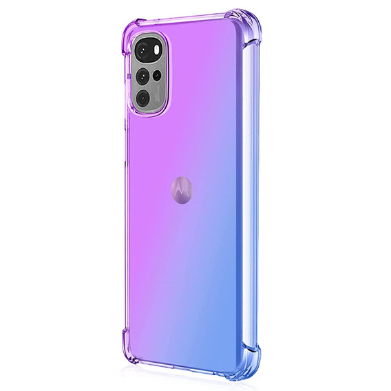 Case for Motorola Moto G22, Gradient Dropproof, Purple / blue