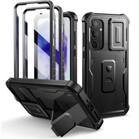 Armored case for Samsung Galaxy A35 5G, Dexnor Full Body (Two Frames), black