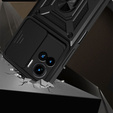 Case fordo Motorola Edge 30 Ultra 5G, CamShield Slide, black